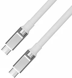 Кабель Walker C915 USB Type-C - Type-C 60w 3a 1м PD cable White - мініатюра 2 Кабель Walker C915 USB Type-C - Type-C 60w 3a 1м PD cable White - мініатюра 2
