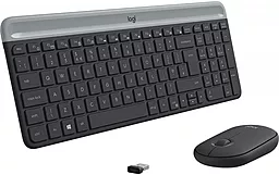 Комплект (клавиатура+мышка) Logitech MK470 Wireless Slim Graphite (920-009206, 920-009204) - миниатюра 2