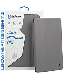 Чехол для планшета BeCover Smart Case для планшета Lenovo Tab P11 (2nd Gen) (TB-350FU/TB-350XU) 11.5" Gray (708680) - фото Чехол для планшета BeCover Smart Case для планшета Lenovo Tab P11 (2nd Gen) (TB-350FU/TB-350XU) 11.5" Gray (708680)