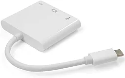 Мультипортовый USB Type-C хаб Vinga USB-C -> HDMI+USB3.0+USB-C White (VCPATC2HDMIUSBPDWH) - миниатюра 3