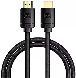 Видеокабель High Definition HDMI M/F 8K Black (CAKGQ-J01) Baseus - фото Видеокабель High Definition HDMI M/F 8K Black (CAKGQ-J01) Baseus