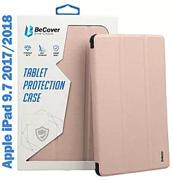 Чехол для планшета BeCover Tri Fold Soft TPU Siliconee для Apple iPad 9.7 2017/2018 Pink (708513) - фото Чехол для планшета BeCover Tri Fold Soft TPU Siliconee для Apple iPad 9.7 2017/2018 Pink (708513)