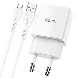 Мережевий зарядний пристрій Hoco N9 Especial + micro USB Cable White