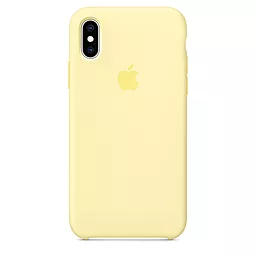 Чехол Apple Silicone Case PB для Apple iPhone X, iPhone XS  Mellow Yellow