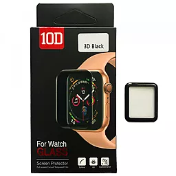 Захисне скло 10D PET+ PMMA for Apple Watch 40 mm black - мініатюра 2
