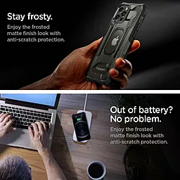 Чехол Spigen  Nitro Force iPhone 12 Pro Max Matte Black (ACS02636) - миниатюра 4