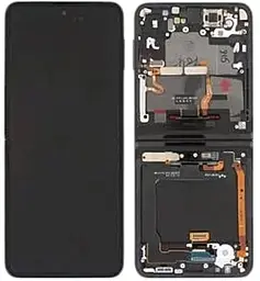 Дисплей Samsung Galaxy Z Flip 6 F741 (внутренний) с тачскрином и рамкой, сервисный оригинал, Black