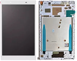 Дисплей для планшета Lenovo Tab 4 8 (TB-8504N, TB-8504L, TB-8504P, TB-8504F, TB-8504X) (зеленая плата) с тачскрином и рамкой, White