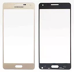 Корпусне скло дисплея Samsung Galaxy A5 A500F, A500FU, A500H, A500M 2015 (з OCA плівкою) Gold