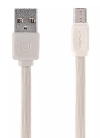 Кабель Remax Pro USB-A - micro USB 12w 2.4a 1м cable White (RC-129m) - фото 1