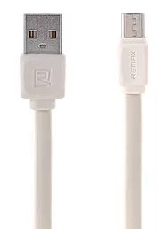 Кабель Remax Pro USB-A - micro USB 12w 2.4a 1м cable White (RC-129m) - фото Кабель Remax Pro USB-A - micro USB 12w 2.4a 1м cable White (RC-129m)