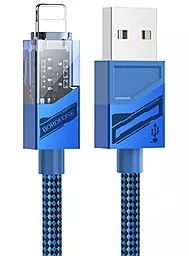 USB Кабель Borofone BU42 Octavia 12w 2.4a 1.2m Lightning cable blue