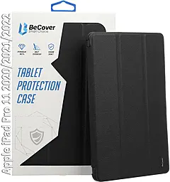 Чехол для планшета BeCover Tri Fold Soft TPU с креплением Apple Pencil для Apple iPad Pro 11 2020/2021/2022 Black (709710) - фото Чехол для планшета BeCover Tri Fold Soft TPU с креплением Apple Pencil для Apple iPad Pro 11 2020/2021/2022 Black (709710)
