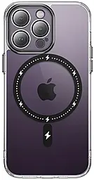 Чехол Epik TPU+PC Colorful with MagSafe для Apple iPhone 14 Pro Black - фото Чехол Epik TPU+PC Colorful with MagSafe для Apple iPhone 14 Pro Black
