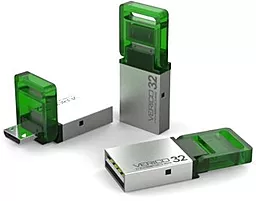 Флешка Verico USB 32Gb Hybrid Mini (VP57-32GGV1G) Green - мініатюра 2