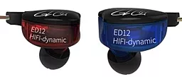 Навушники KZ ED12 Mic Blue-Red - мініатюра 4 Навушники KZ ED12 Mic Blue-Red - мініатюра 4