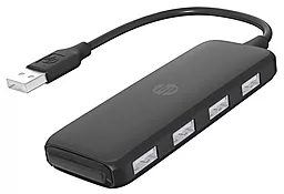 USB хаб HP 4-in-1 black (DHC-CT110C)