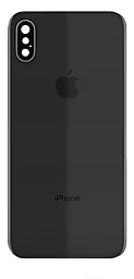 Задня кришка корпусу Apple iPhone X зі склом камери Space Gray - мініатюра 2