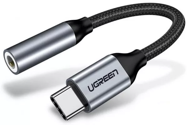 Аудио-переходник Ugreen AV142 USB Type-C to 3.5mm Gray - фото 1
