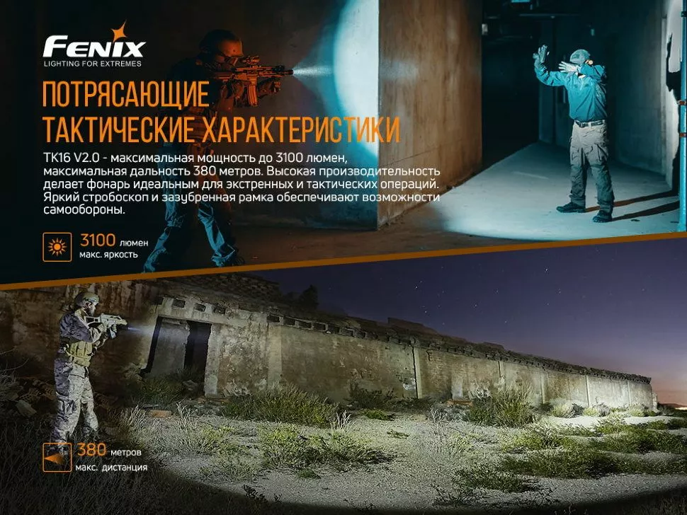 Фонарик аккумуляторный Fenix TK16 V2.0 (1x21700) Зелёный - фото 5