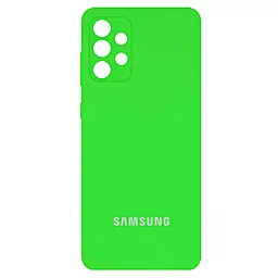Чехол Epik Silicone Cover Full Camera (AA) для Samsung Galaxy A32 4G Салатовый / Neon green