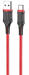 Кабель Borofone BX67 USB-A - Type-C 15w 3a 1м cable Red - фото Кабель Borofone BX67 USB-A - Type-C 15w 3a 1м cable Red