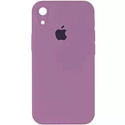 Чехол Silicone Case Full Camera Square для Apple iPhone XR  Lilac Pride