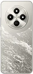 Задняя крышка корпуса Xiaomi Poco C75 со стеклом камеры, Original Gold - фото Задняя крышка корпуса Xiaomi Poco C75 со стеклом камеры, Original Gold