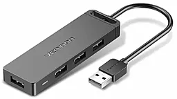 USB хаб Vention 4-in-1 black (CHMBB)
