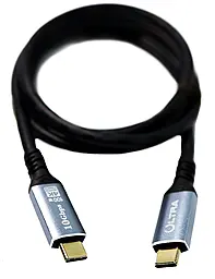 Кабель Ultra UC107-0100 USB Type-C - Type-C 100w 5a 1м PD cable Black - фото Кабель Ultra UC107-0100 USB Type-C - Type-C 100w 5a 1м PD cable Black