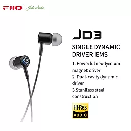 Навушники FiiO JD3 Black - мініатюра 2 Навушники FiiO JD3 Black - мініатюра 2