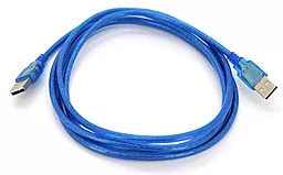 Кабель (шлейф) Ritar USB 2.0 AM/AM 1.5м ферритовий фильтр синий - фото Кабель (шлейф) Ritar USB 2.0 AM/AM 1.5м ферритовий фильтр синий