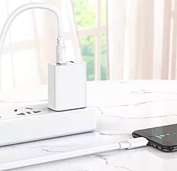 Кабель Borofone BX81 Goodway USB-A - micro USB 12w 2.4a 1м cable White - миниатюра 3 Кабель Borofone BX81 Goodway USB-A - micro USB 12w 2.4a 1м cable White - миниатюра 3