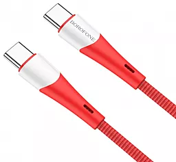 USB PD Кабель Borofone BX60 Superior 3A USB Type-C Type-C Cable Red