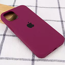 Чехол Silicone Case Full для Apple iPhone 13 Maroon - миниатюра 3
