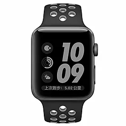 Ремінець для годинника COTEetCI W12 Apple Watch Nike band 38/40/41mm Black/Grey (WH5216-BK-GY)