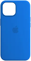 Чехол Silicone Case Full для Apple iPhone 15 Pro Capri Blue - фото Чехол Silicone Case Full для Apple iPhone 15 Pro Capri Blue