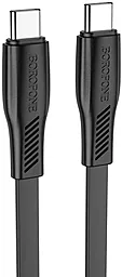 Кабель Borofone BX85 Auspicious USB Type-C - Type-C 60w 3a 1м PD cable Black - фото Кабель Borofone BX85 Auspicious USB Type-C - Type-C 60w 3a 1м PD cable Black