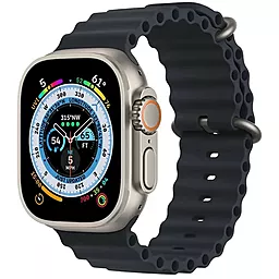 Змінний ремінець для розумного годинника Apple Ocean Band Design 42/44/45/49 mm Midnight