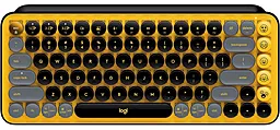 Клавиатура Logitech POP Keys Wireless Mechanical Keyboard UA Blast Yellow (920-010735) - фото Клавиатура Logitech POP Keys Wireless Mechanical Keyboard UA Blast Yellow (920-010735)