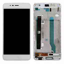 Дисплей Asus ZenFone Pegasus 3 (X008, X008DB) з тачскріном і рамкою, White