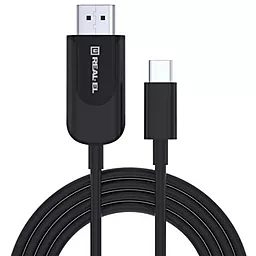 Видеокабель REAL-EL CHD-180 USB Type-C - HDMI, 1.8м Black (EL123500044)