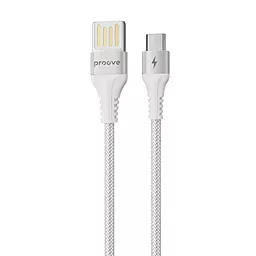 Кабель Proove Double Way Weft USB-A - micro USB 12w 2.4a 1м cable White (CCDW20001302) - фото Кабель Proove Double Way Weft USB-A - micro USB 12w 2.4a 1м cable White (CCDW20001302)