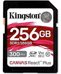 Карта памяти Kingston 256 GB SDXC Class 10 UHS-II U3 Canvas React Plus SDR2/256GB