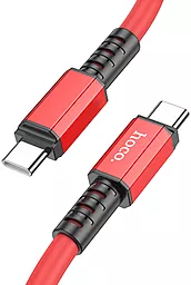 Кабель USB PD Hoco X85 Strength 60W USB Type-C - Type-C Cable Red - миниатюра 3