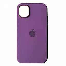 Чехол Epik Silicone Case Metal Frame для iPhone 14 Pro Purple