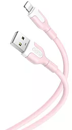 Кабель USB XO NB212 10.5w 2.1a Lightning cable pink