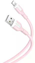 Кабель XO NB212 USB-A - Lightning 10.5w 1м cable Pink - фото Кабель XO NB212 USB-A - Lightning 10.5w 1м cable Pink