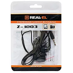 Навушники REAL-EL Z-1003 Black - мініатюра 3