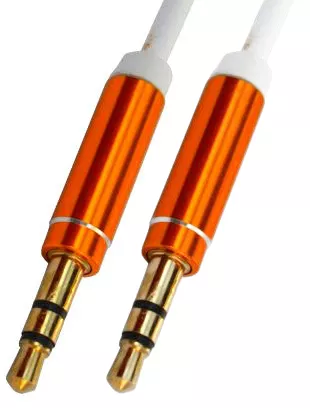 Аудио кабель TCOM AUX mini Jack 3.5mm M/M Cable 1 м white - фото 1